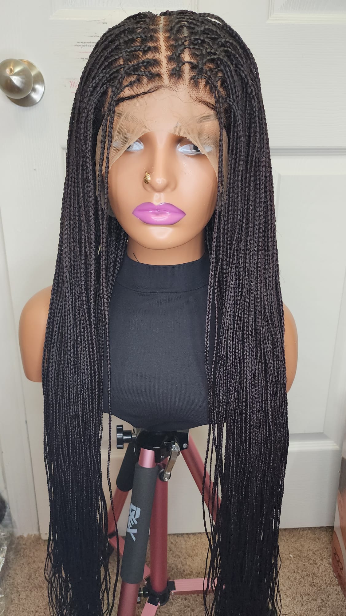 Ready to ship Frontal knotless braided wigs