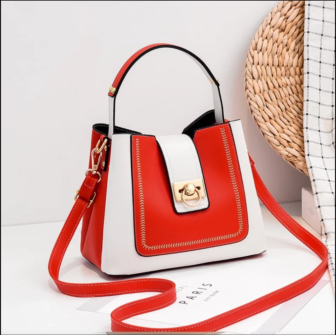 Luxe simple shoulder women handbags