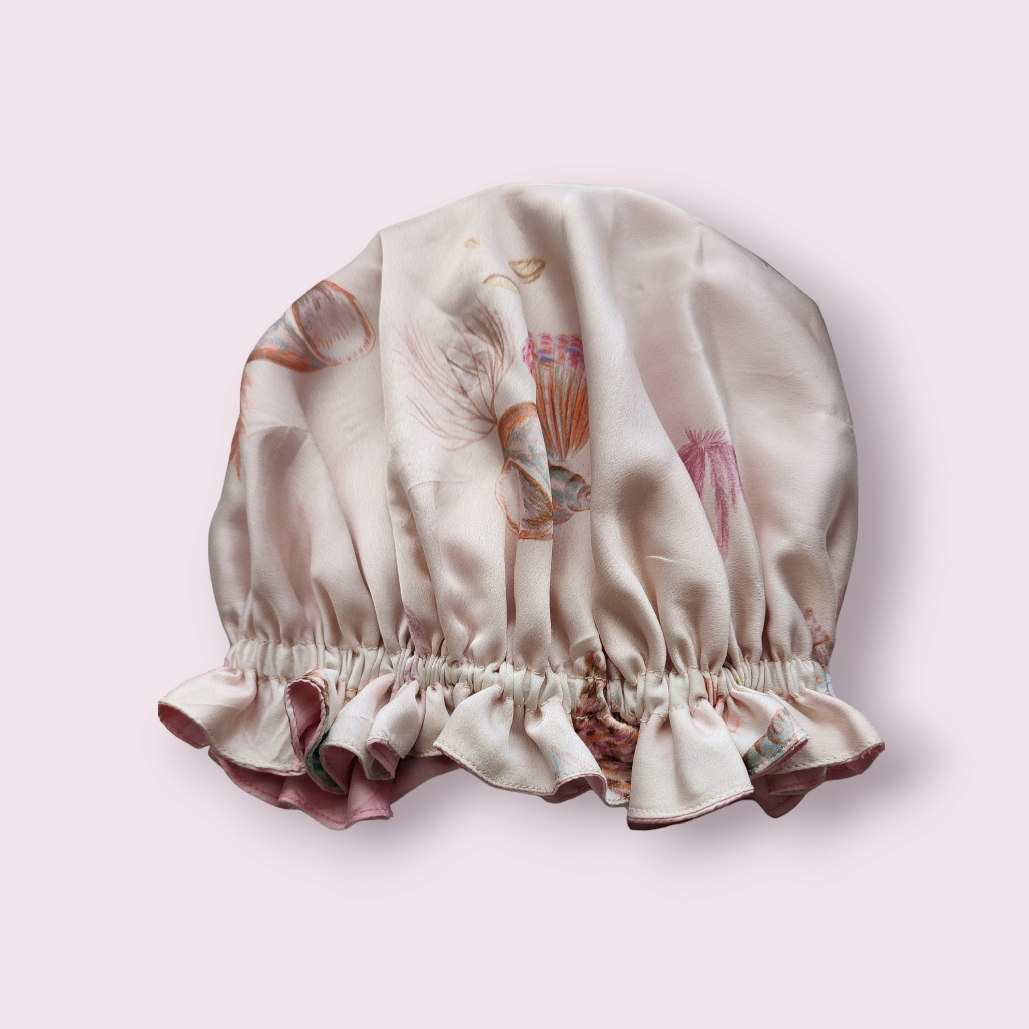 Shell design, Satin Baby Bonnet, kids bonnet