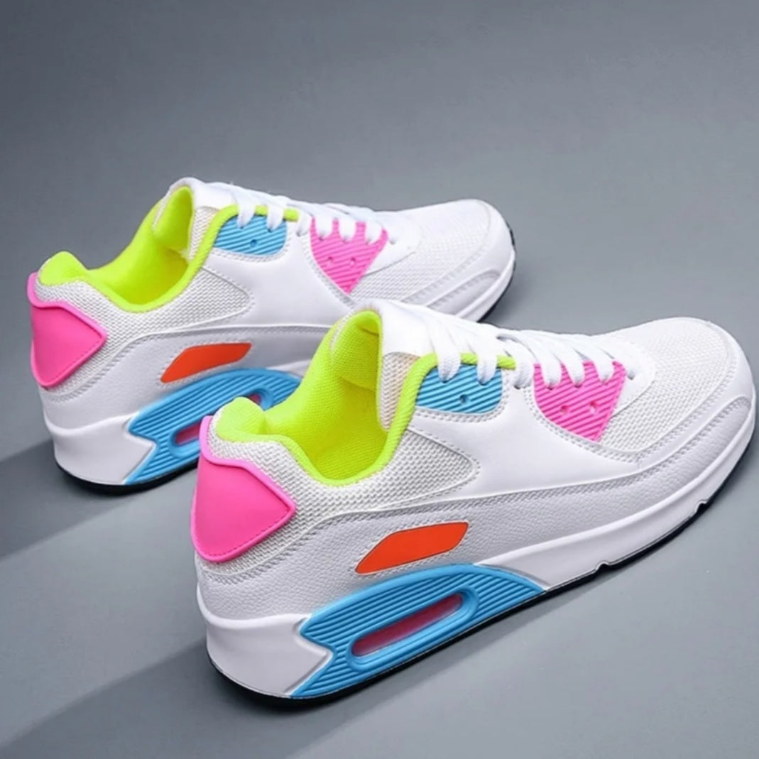 Bella colorful block mesh sneaker