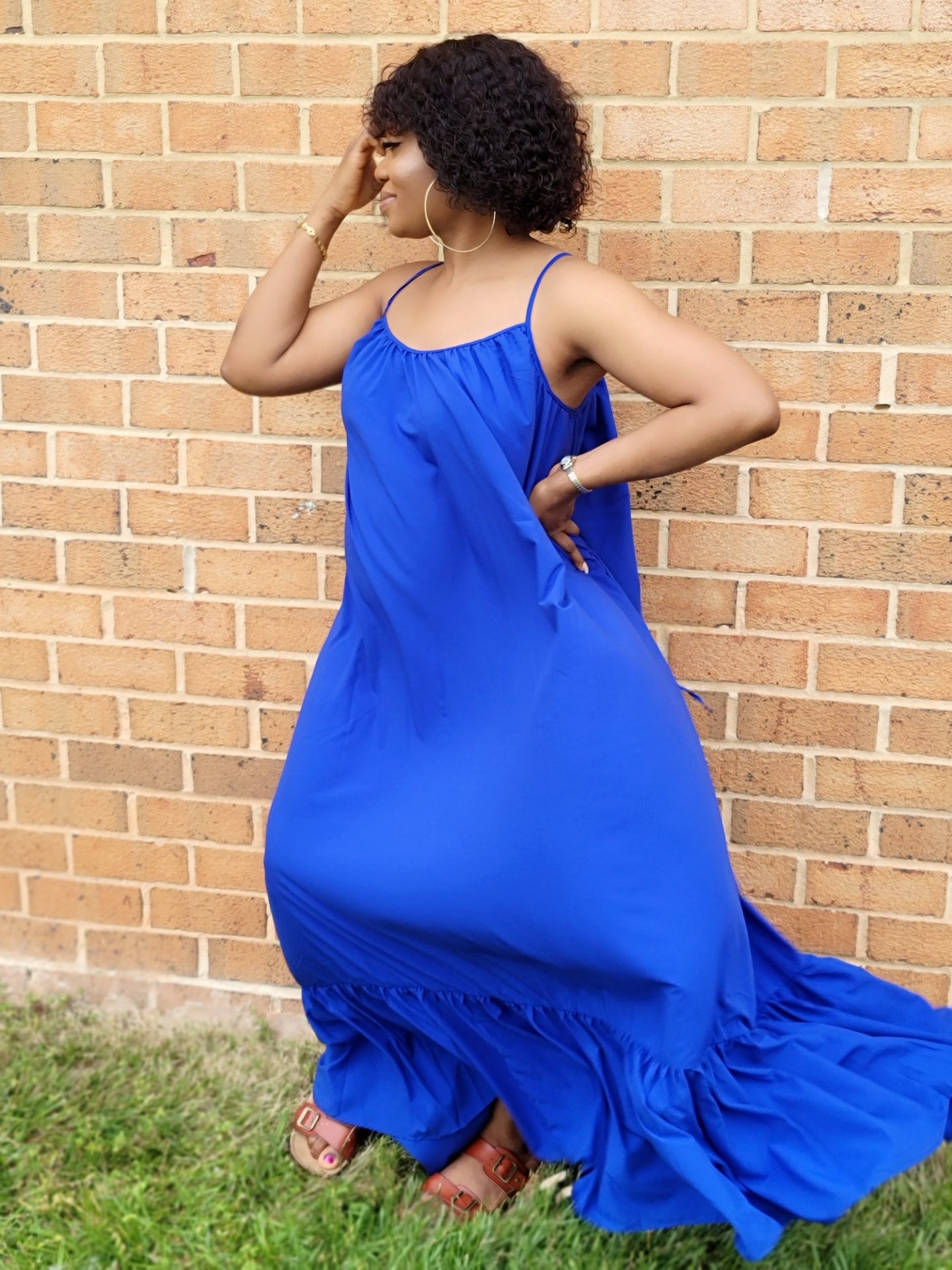 Simi Spaghetti Strap Maxi Dress
