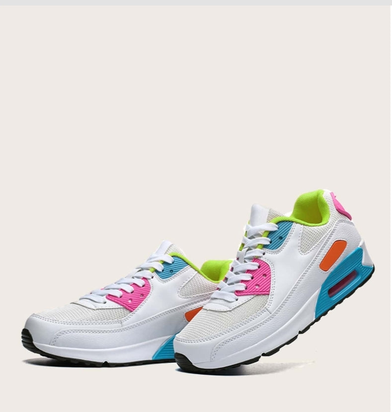 Bella colorful block mesh sneaker